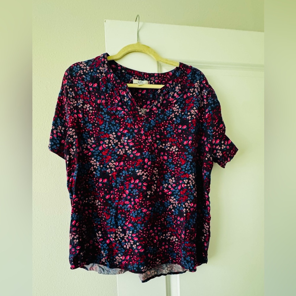 Croft & Barrow Multicolor Floral Blouse - Picture 8 of 8